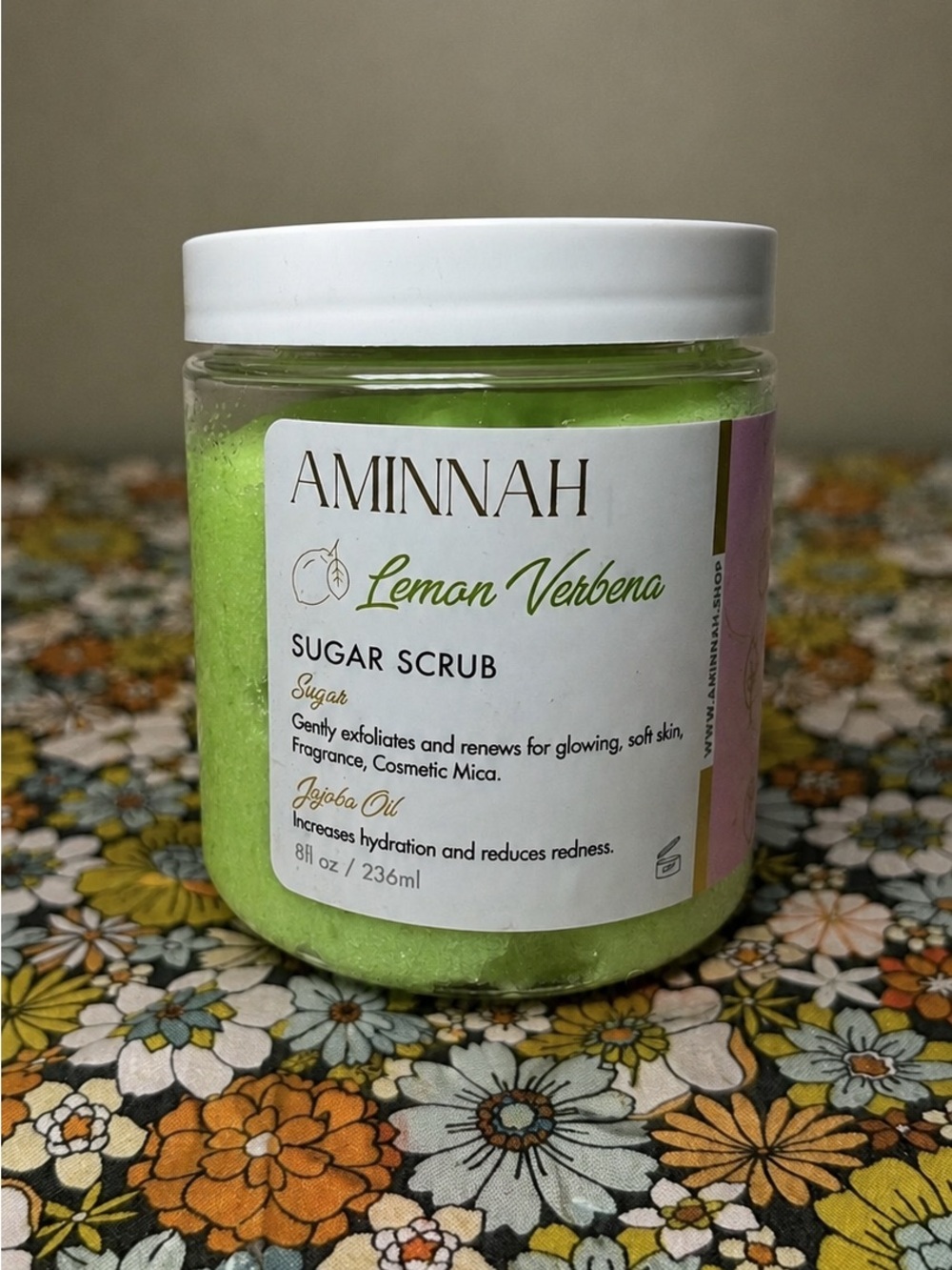 Aminnah Lemon Verbena Sugar Scrub